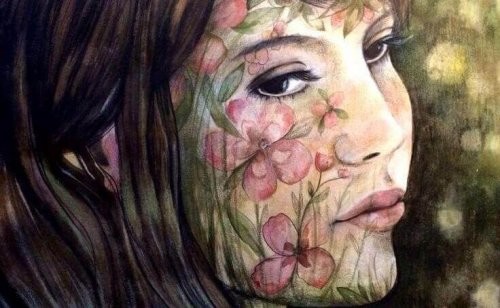 Samotność wypisana na twarzy kobiety, obraz