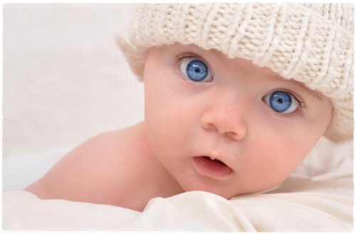 Dziecko - niebieskie oczy