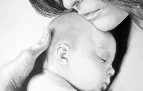 Dziecko w ramionach matki