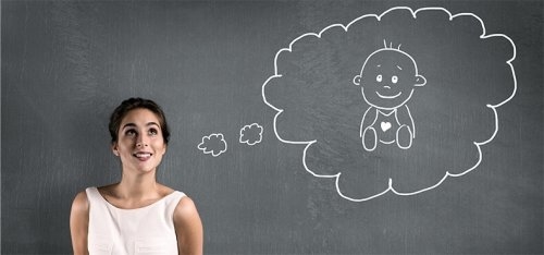 Mama myśląca o dziecku