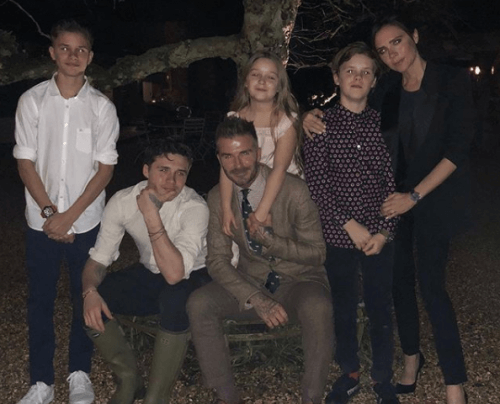 Beckham i jego duża rodzina