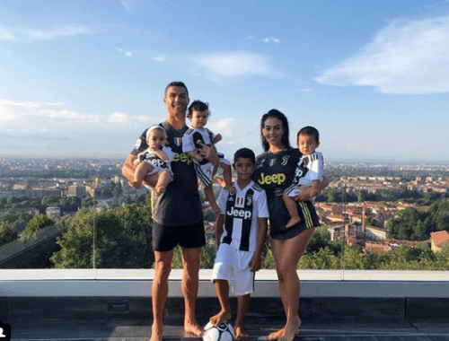 Cristiano Ronaldo i jego rodzina