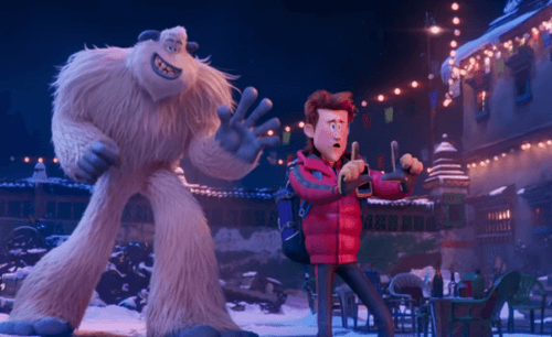 Yeti i człowiek z filmu Mała stopa