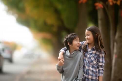 Przytulone rodzeństwo