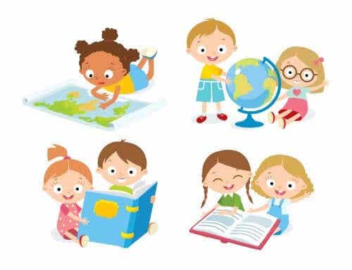 Dzieci z książkami